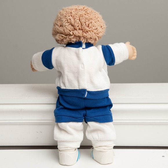 Vintage 80s Cabbage Patch Kids Boy Doll & Koosa Cat Plush Bundle CPK Nostalgic - Picture 10 of 14